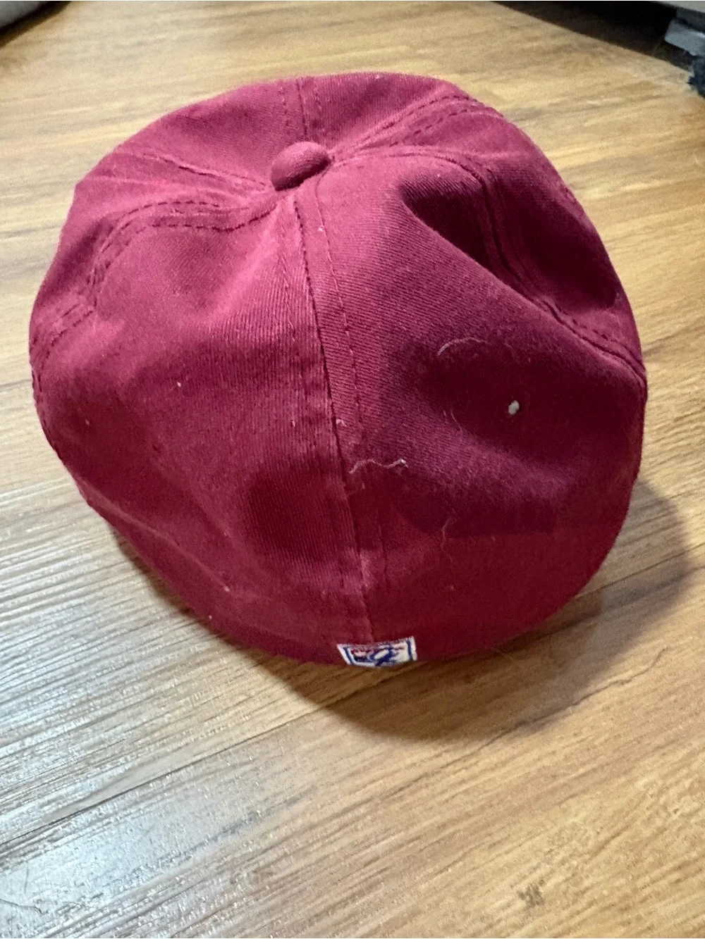 Mississippi State University MSU Maroon Fitted Hat‎ Size 6 7/8 Embroidered Cap